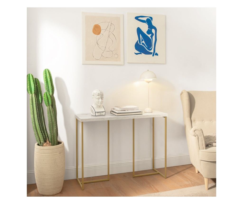 SoBuy Avlastningsbord, Vitrinskåp, Hallmöbler, Skänk, FSB58-G - 6