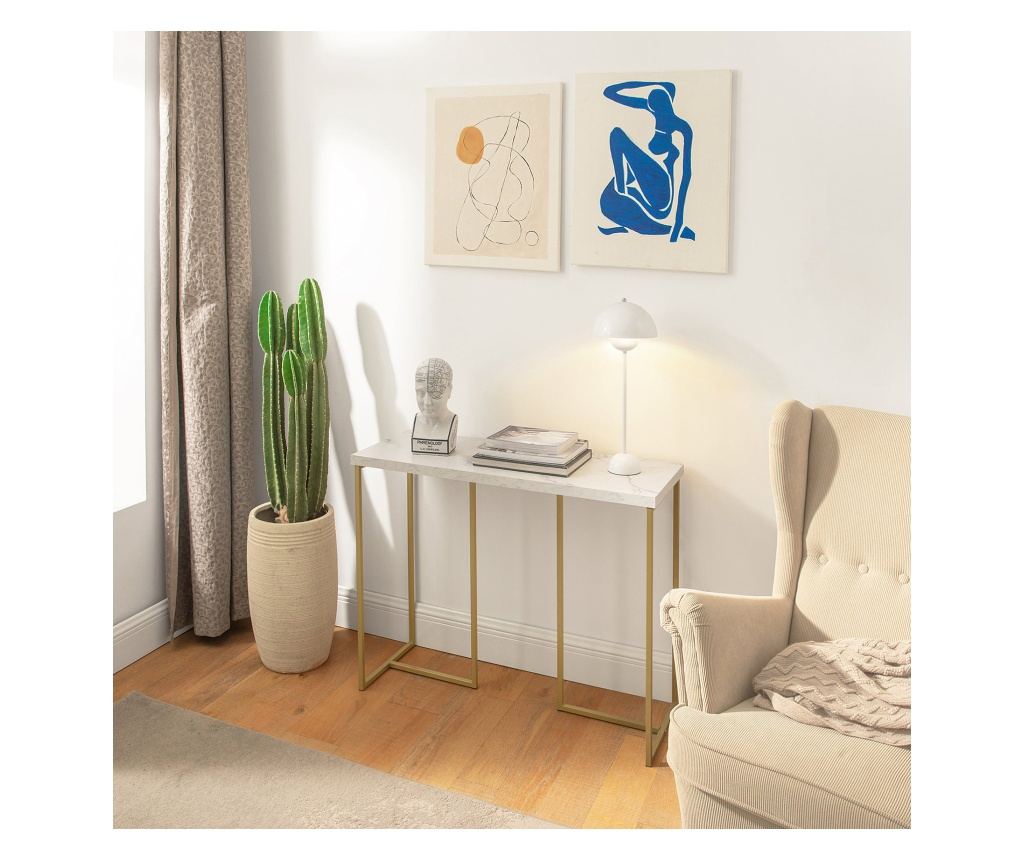 SoBuy Avlastningsbord, Vitrinskåp, Hallmöbler, Skänk, FSB58-G - 7