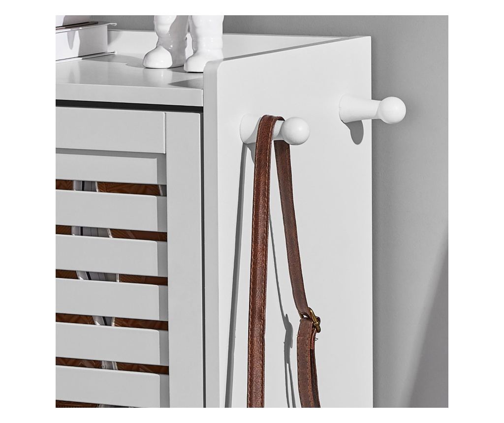 SoBuy dulap îngust pentru pantofi, dulap pentru încălțăminte, dulap pentru pantofi FSR108-W - 8