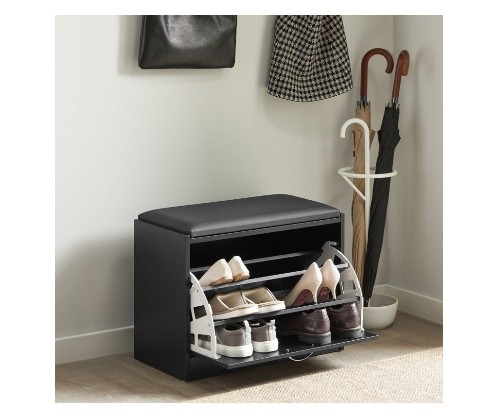 SoBuy FSR16-SCH Lavice na boty Stojan na boty Sklápěč bot 60x47x30cm - 7