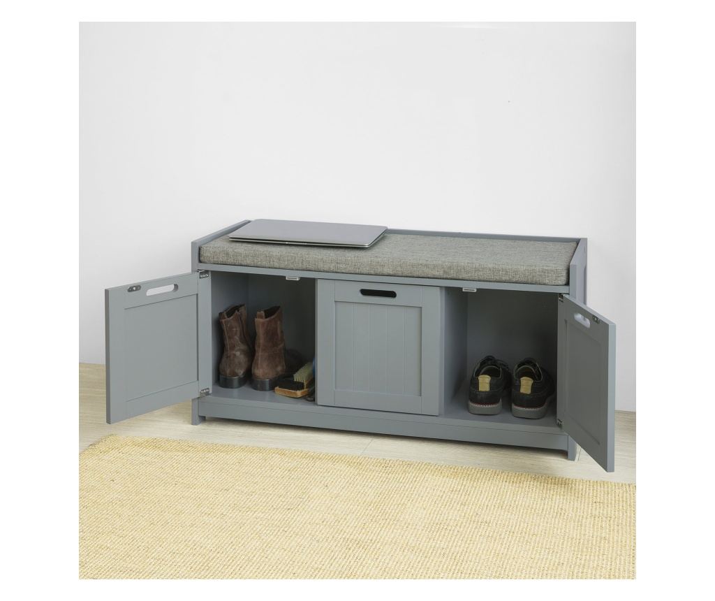 SoBuy Banc de depozitare, bancă, bancă pentru încălțăminte FSR80-SG - 8