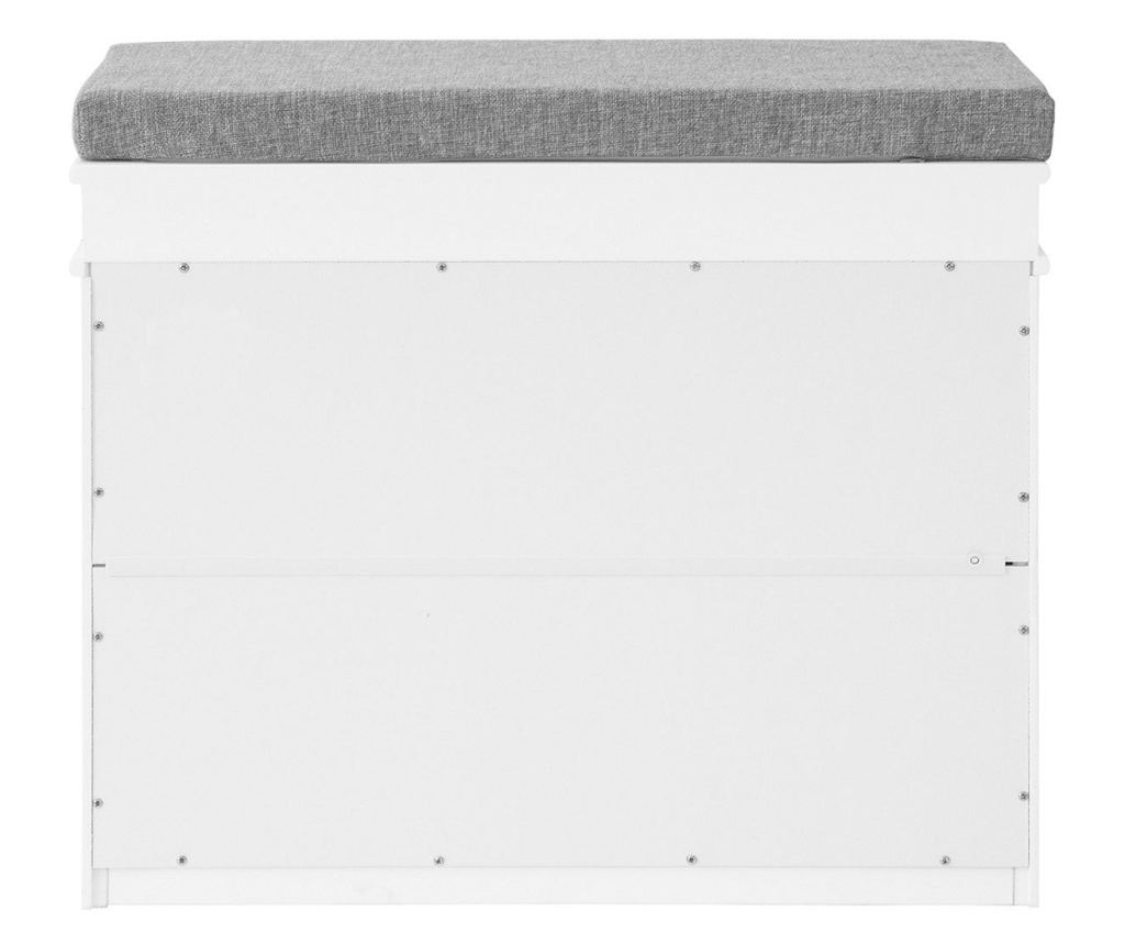 SoBuy klupa za cipele, klupa za skladištenje, klupa za uskladištenje FSR82-K-W - 5