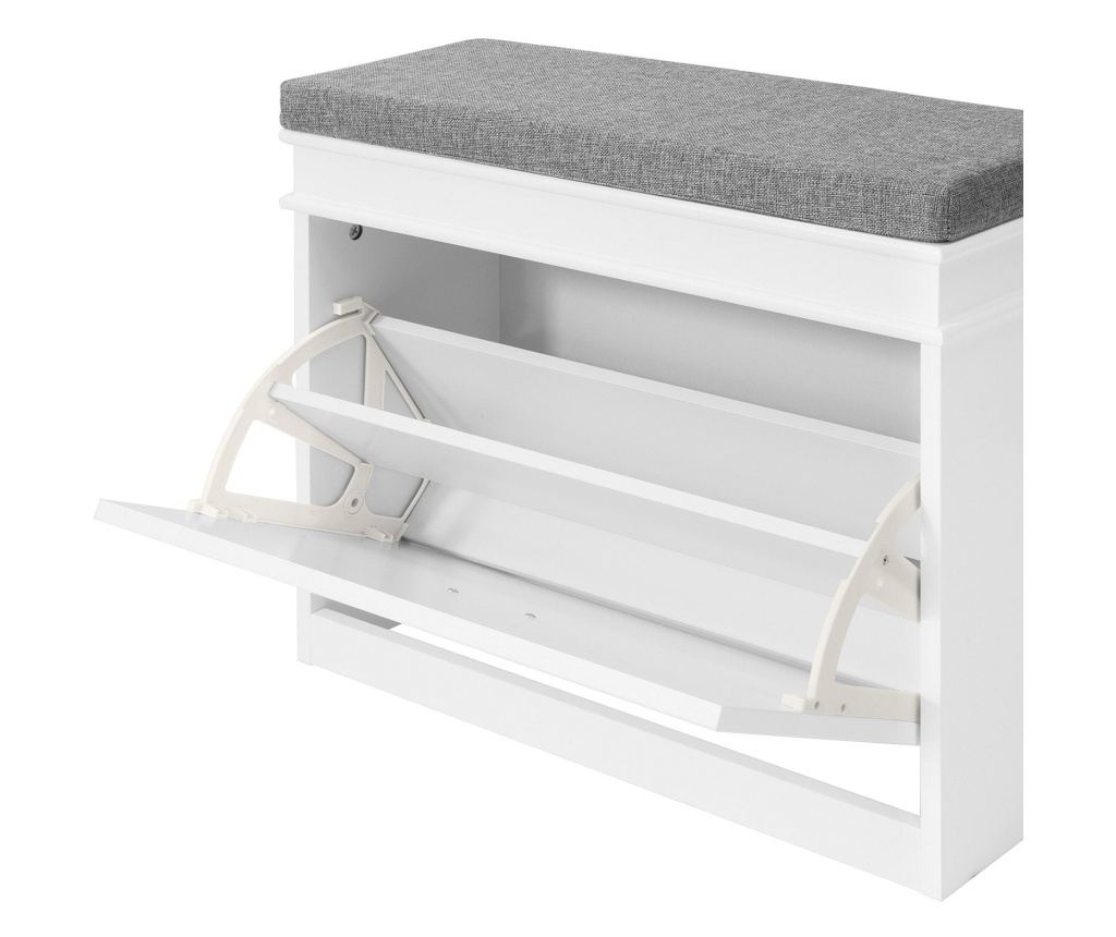 SoBuy klupa za cipele, klupa za skladištenje, klupa za uskladištenje FSR82-K-W - 8