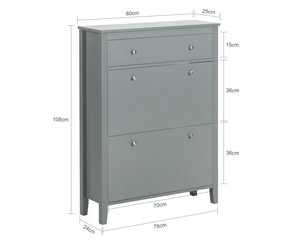 SoBuy ντουλαπι παπουτσιων, ντουλαπι παπουτσια, επιπλο παπουτσιων FSR89-HG - 2