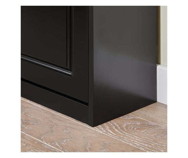 SoBuy Smalt skoskåp med 3 fack Skohylla hög Hallmöbler FSR94-SCH