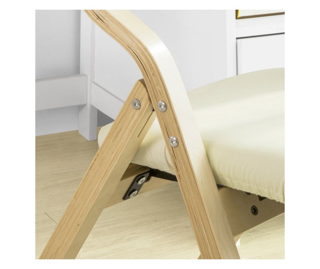 SoBuy hopfällbar stol köksstol med vadderad sittyta och ryggstöd FST40-W - 8