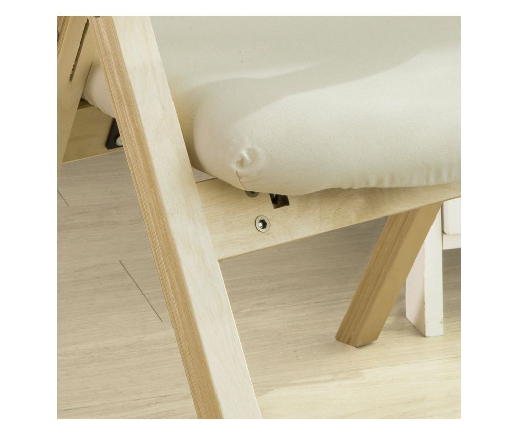 SoBuy hopfällbar stol köksstol med vadderad sittyta och ryggstöd FST40-W - 9