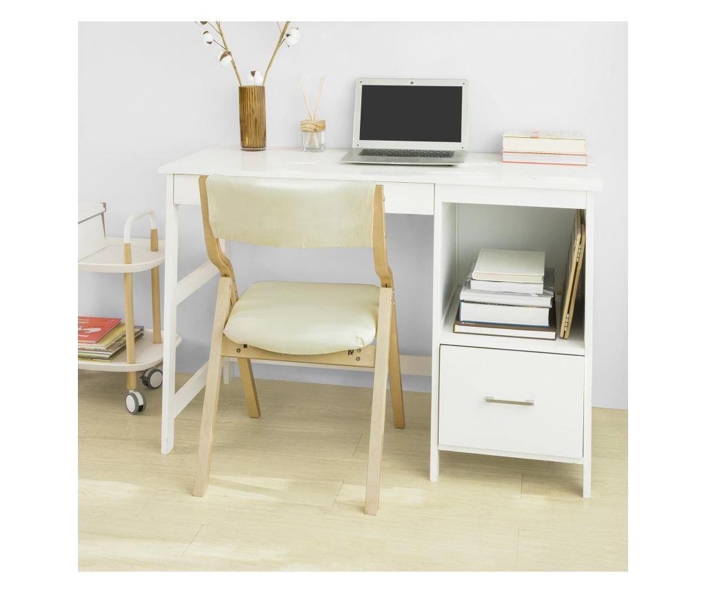 SoBuy hopfällbar stol köksstol med vadderad sittyta och ryggstöd FST40-W - 10