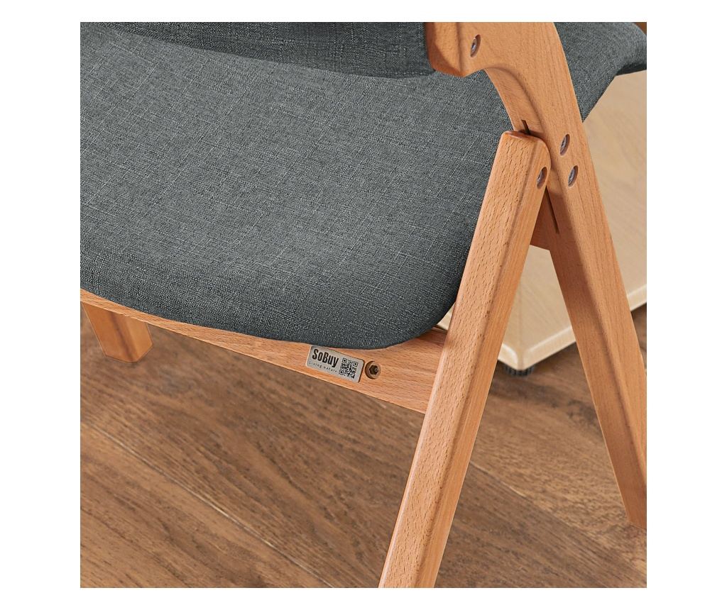 SoBuy scaun interior pliabil, scaun pliabil, scaun pliabil confortabil FST92-SG - 7