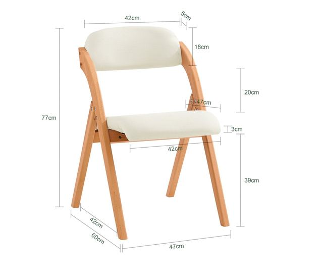 SoBuy klupčić, preklopive stolice, presavijajuće stolice FST92-W