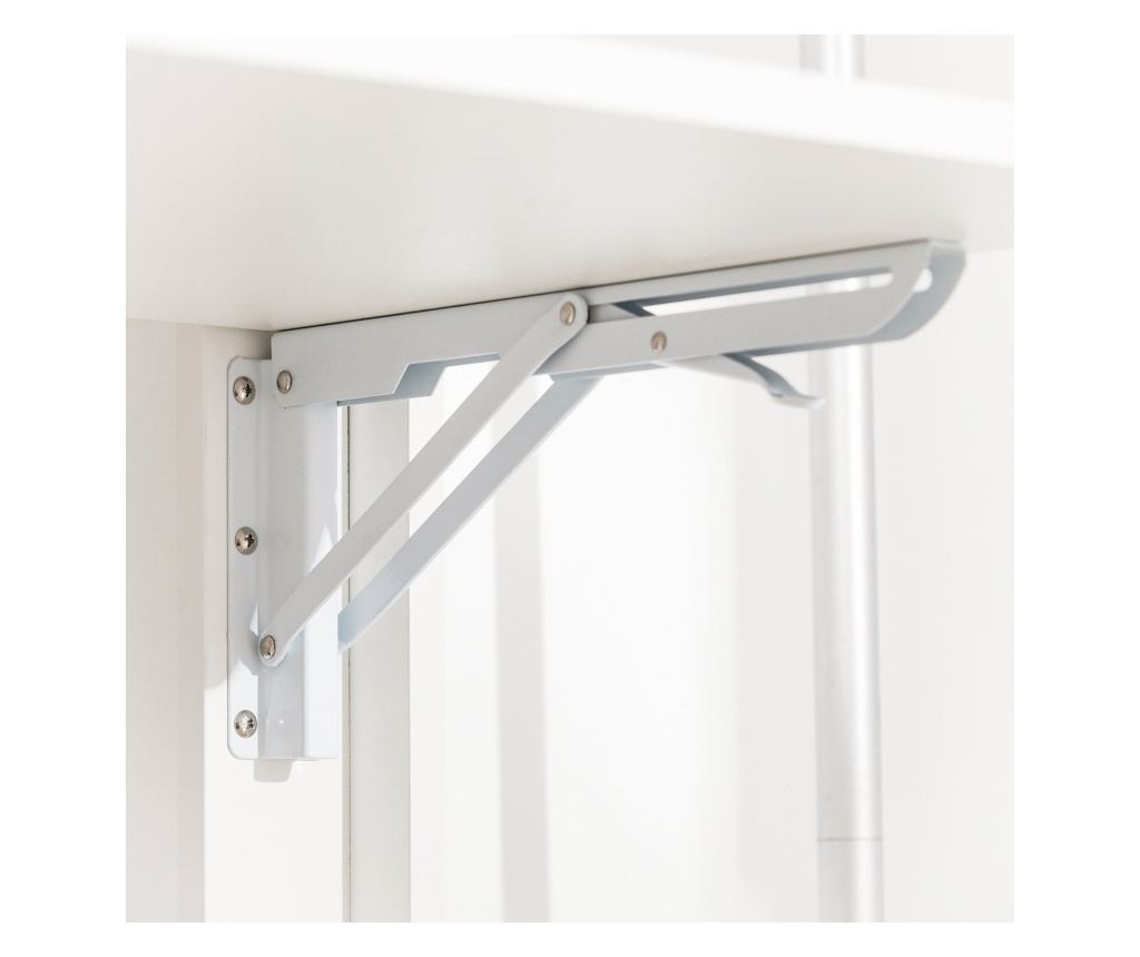 SoBuy πτυσσόμενο τραπέζι, γραφειο υπολογιστη, γραφειο με συρταρια FWT92-W - 4