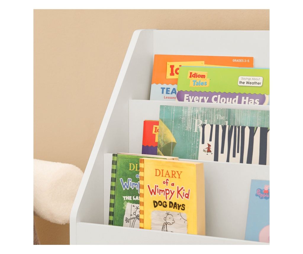 SoBuy Bogreol za djecu, dječja garderoba, Dječja garderoba s klupom KMB01-W - 6