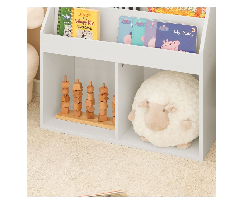 SoBuy Bogreol za djecu, dječja garderoba, Dječja garderoba s klupom KMB01-W - 9