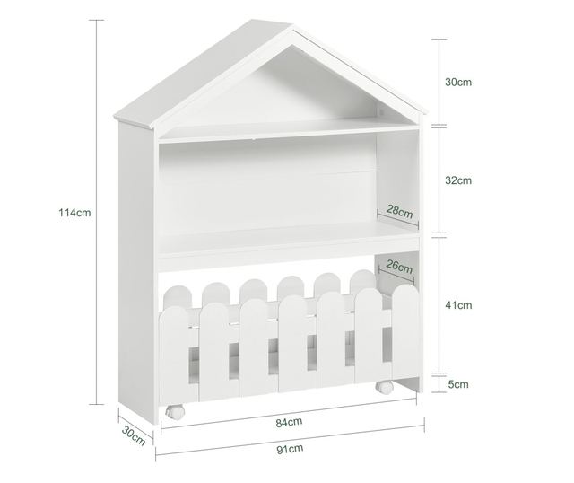 SoBuy Bogreol za djecu, dječja garderoba, Dječja garderoba s klupom KMB52-W