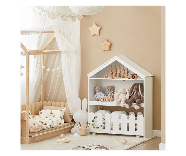 SoBuy Bogreol za djecu, dječja garderoba, Dječja garderoba s klupom KMB52-W