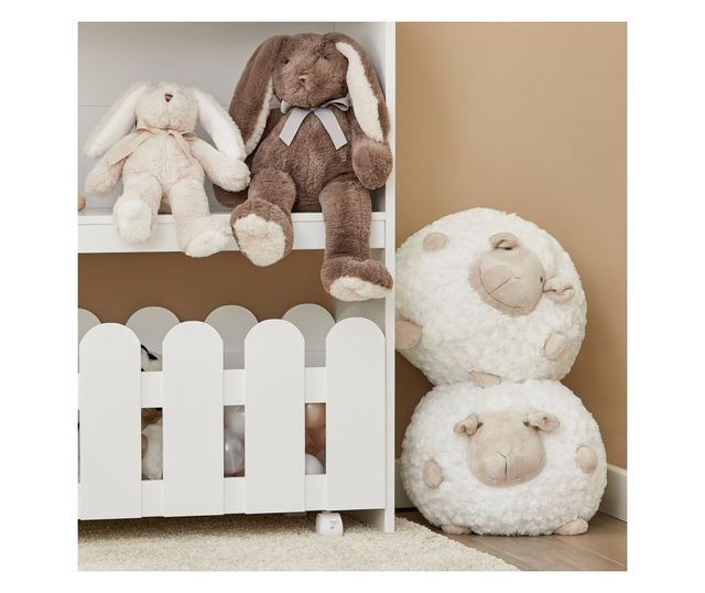 SoBuy Bogreol za djecu, dječja garderoba, Dječja garderoba s klupom KMB52-W