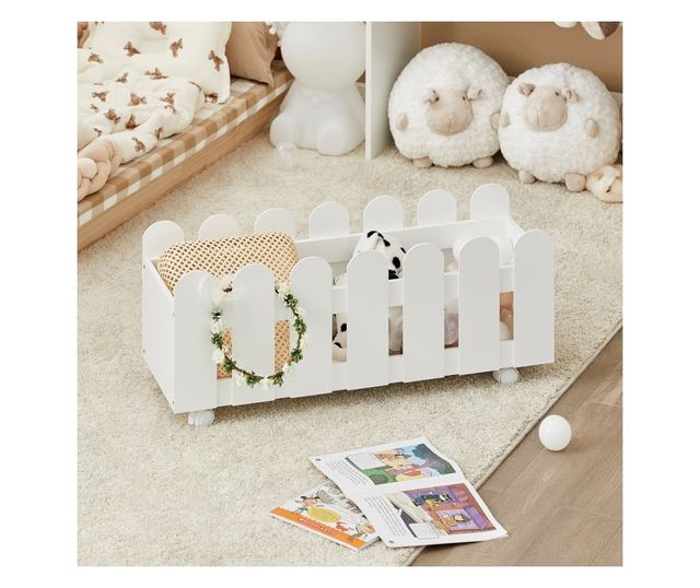 SoBuy Bogreol za djecu, dječja garderoba, Dječja garderoba s klupom KMB52-W