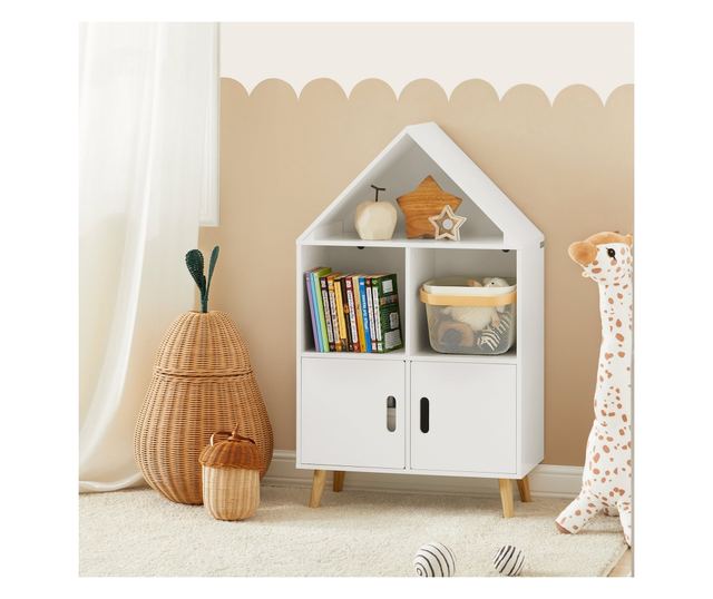 SoBuy Bogreol za djecu, dječja garderoba, Dječja garderoba s klupom KMB58-W