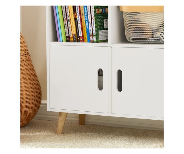 SoBuy Bogreol za djecu, dječja garderoba, Dječja garderoba s klupom KMB58-W