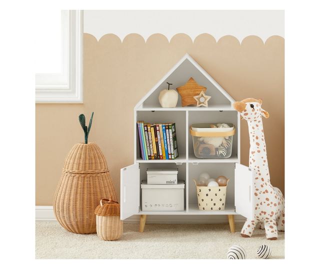 SoBuy Bogreol za djecu, dječja garderoba, Dječja garderoba s klupom KMB58-W