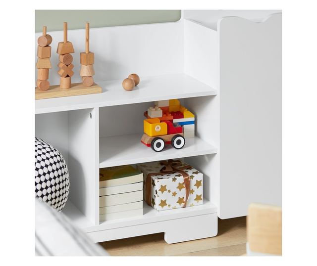 SoBuy Bogreol za djecu, dječja garderoba, Dječja garderoba s klupom KMB62-W