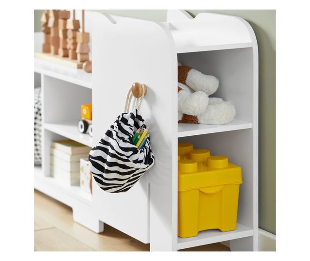 SoBuy Bogreol za djecu, dječja garderoba, Dječja garderoba s klupom KMB62-W