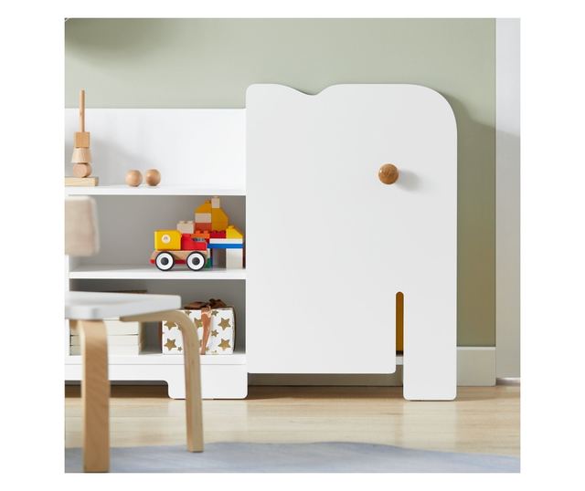 SoBuy Bogreol za djecu, dječja garderoba, Dječja garderoba s klupom KMB62-W