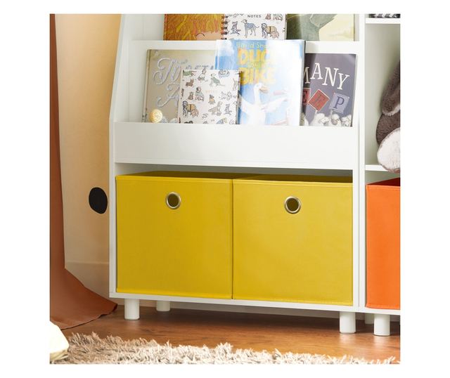 SoBuy Bogreol za djecu, dječja garderoba, Dječja garderoba s klupom KMB69-W