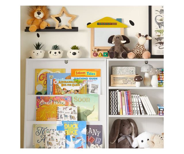 SoBuy Bogreol za djecu, dječja garderoba, Dječja garderoba s klupom KMB69-W