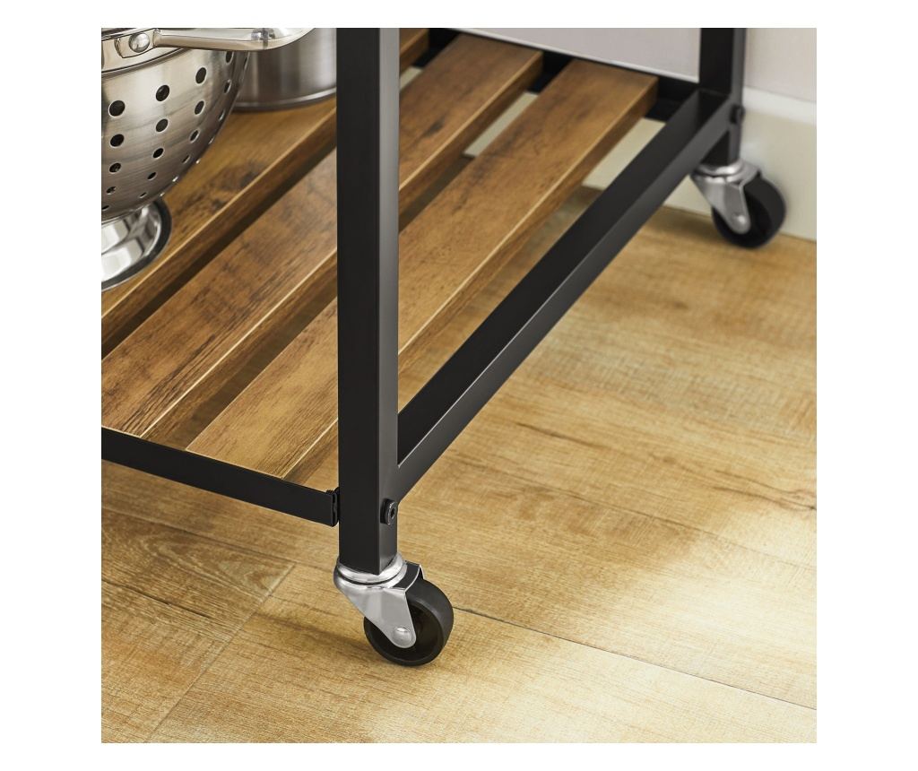 SoBuy βοηθητικά έπιπλα κουζίνασ, τροχήλατο καρότσι κουζίνασ, καρότσι κουζίνας σε ρόδες SVW18-F - 9