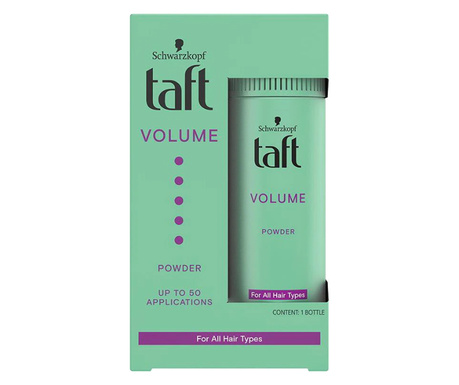 Pudra de par pentru volum Taft Volume, formula vegana, 10 g