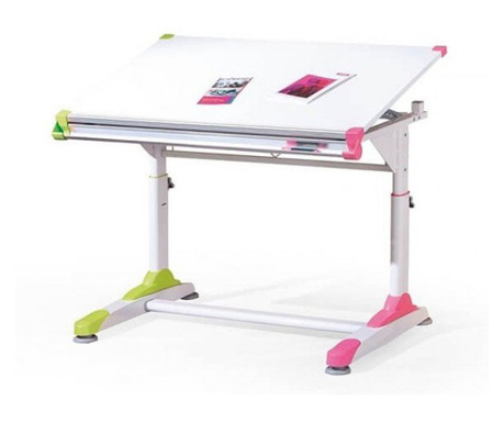 Set állítható íróasztal székbútorral Bogdan modell BM Sesil Free, karfával, többszínű