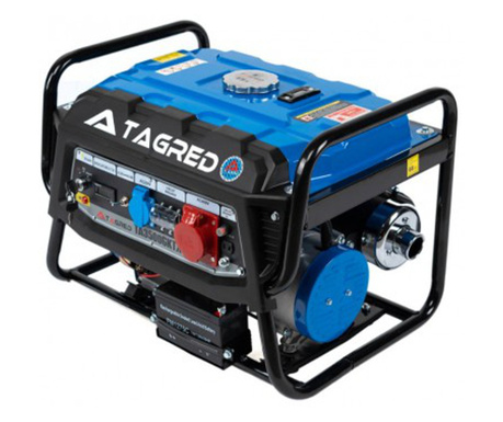Generator de curent, Tagred TA3500GKTX, 3500 W, 230/400 V, stabilizator AVR, 0.7 l/h