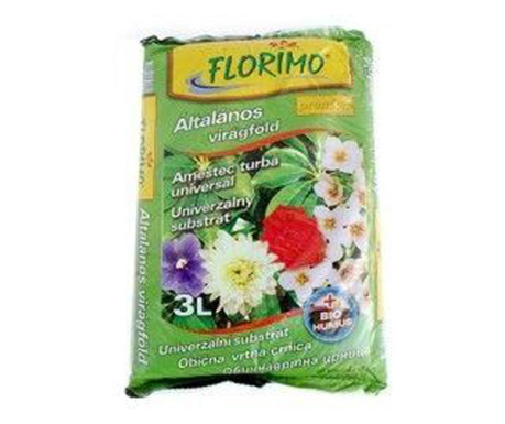 Pamant de flori universal, Florimo, pentru plante in ghiveci, 3 L