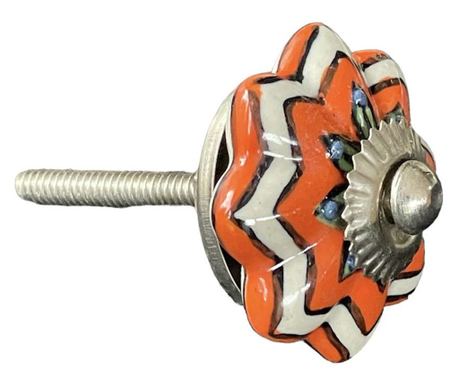 Kézzel festett vintage stílusú porcelán bútorgomb