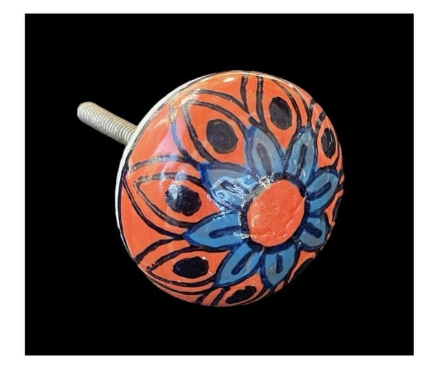 Kézzel festett vintage stílusú porcelán bútorgomb
