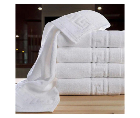 Set 3 Prosoape Cotton Deluxe Home & Hotel – Greek Border, Bumbac 100%, 70×130 cm, 500g/mp