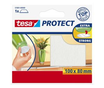 Tesa Protect Filzgleiter rechteckig 100 x 80mm weiß (57891-00000-01)
