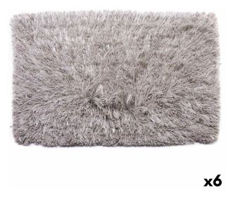 Covor gri Bumbac poliester 50 x 2 x 80 cm (6 bucăți)