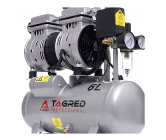 Compresor cu 2 pistoane fara ulei, 6L 550W, TA302, Tagred