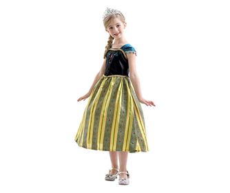 Pustna obleka Anna Frozen, IdealStore, 3-5 let, večbarvna, 110 cm