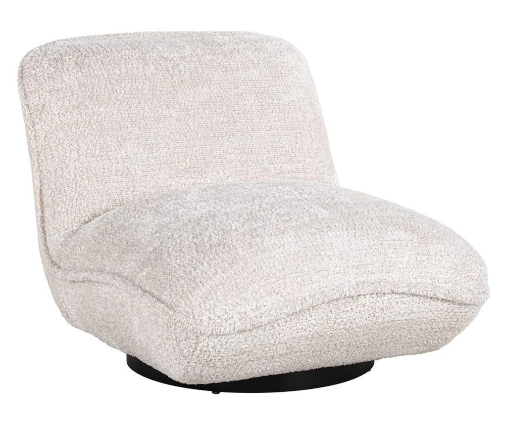 Ophelia Lovely Cream Armchair, Richmond Interiors, Λευκό, Κρεμ, Κόντρα πλακέ, Αφρός, Μέταλλο, 100% Πολυεστέρας