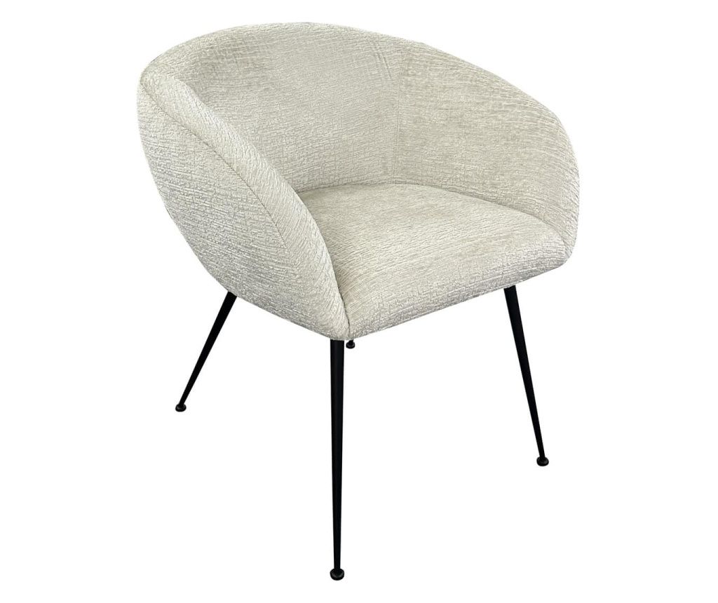 Stolica Ruby Cream Fusion, Richmond Interiors, bijela, crna, krem, pjena, metal