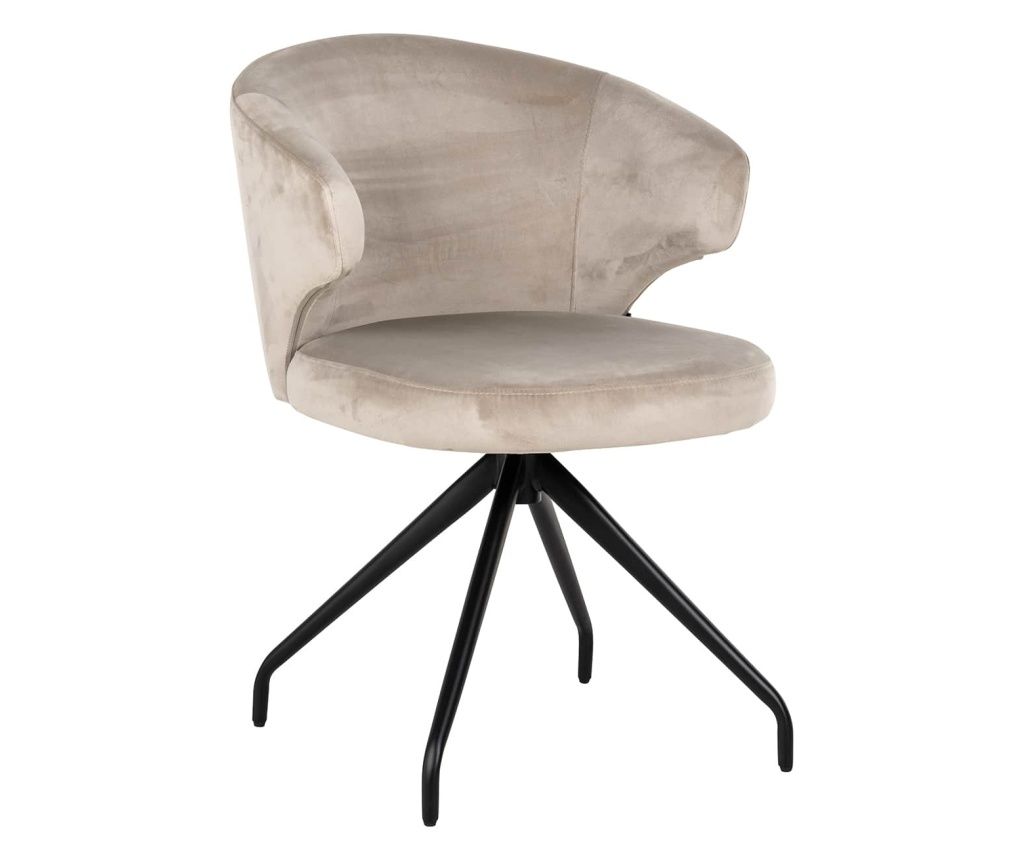 Milly Khaki forgószék, Richmond Interiors, bézs, fekete, krém