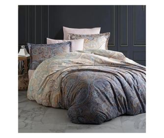 Двойно спално бельо, Majoli Bahar Home Collection, сатенен памук, за 2 души, Calipso