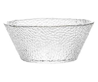 Pufo Glassy елегантна стъклена купа за сервиране на салата, плодове, бисквити, 11см