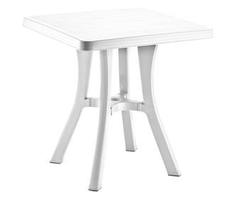 Masa gradina patrata plastic RAKI ROYAL, 70x70xh73cm, alba