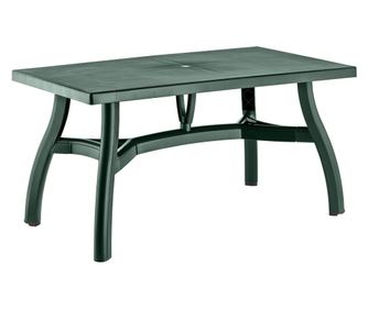 Masa gradina dreptunghiulara RAKI KING, 140x80xh73cm, plastic, verde