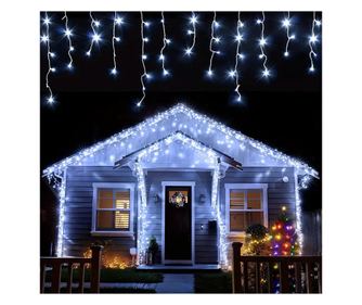 Instalatie Craciun Turturi cu Flash MRG M946, 12M, Intreconectabila, Alb Rece