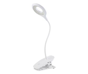 Lampa LED Flexibila cu Cleste MRG M6531, Reincarcabila, Touch, Alb Rece